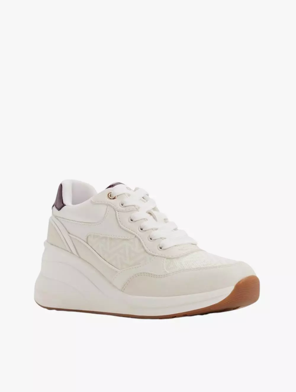 Aldo Asiejan Women's Wedge Sneakers - White Combo