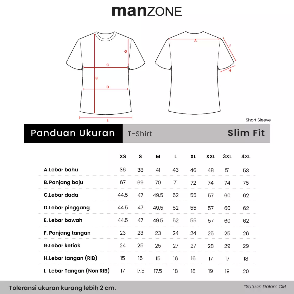 MANZONE - Kaos Lengan Pendek Pria Miller 01 Slim Fit - White Colour White