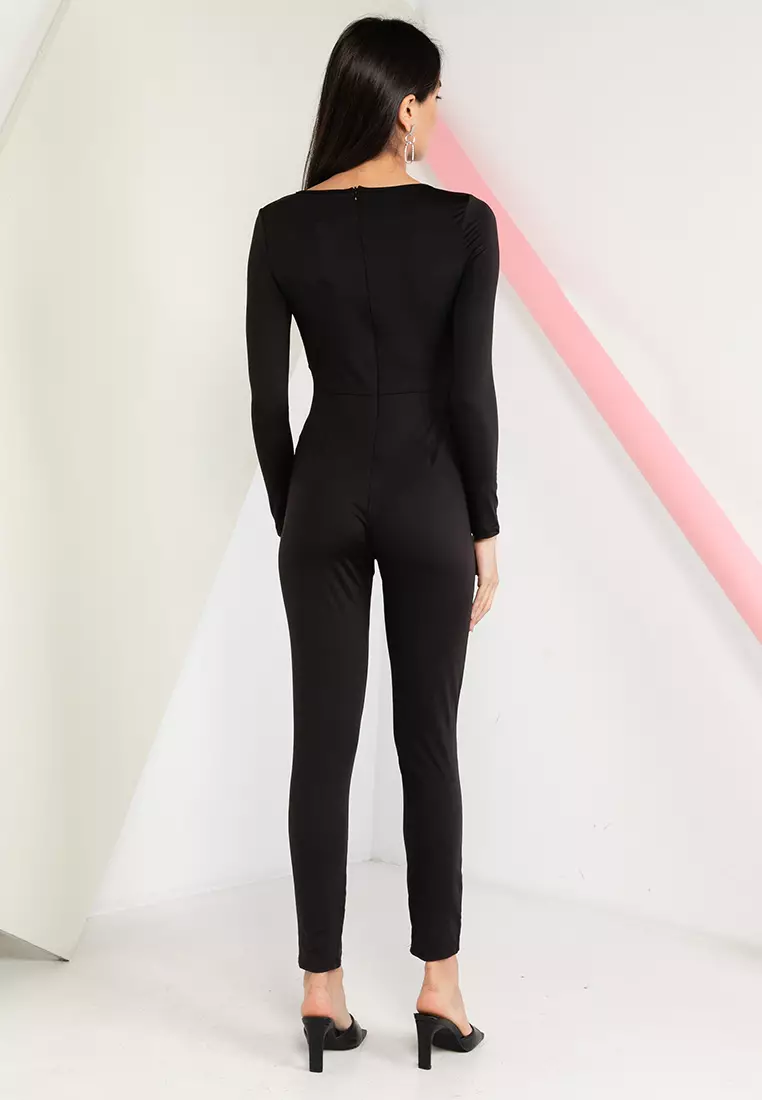 Buy LUSUROMOD Long Sleeve Plain Jumpsuit 2024 Online ZALORA