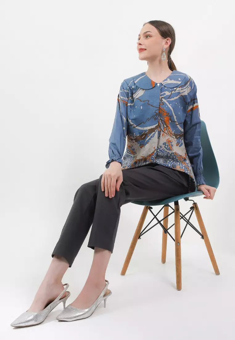 Tyaga Blouse Batik Premium Wanita Casual Modern
