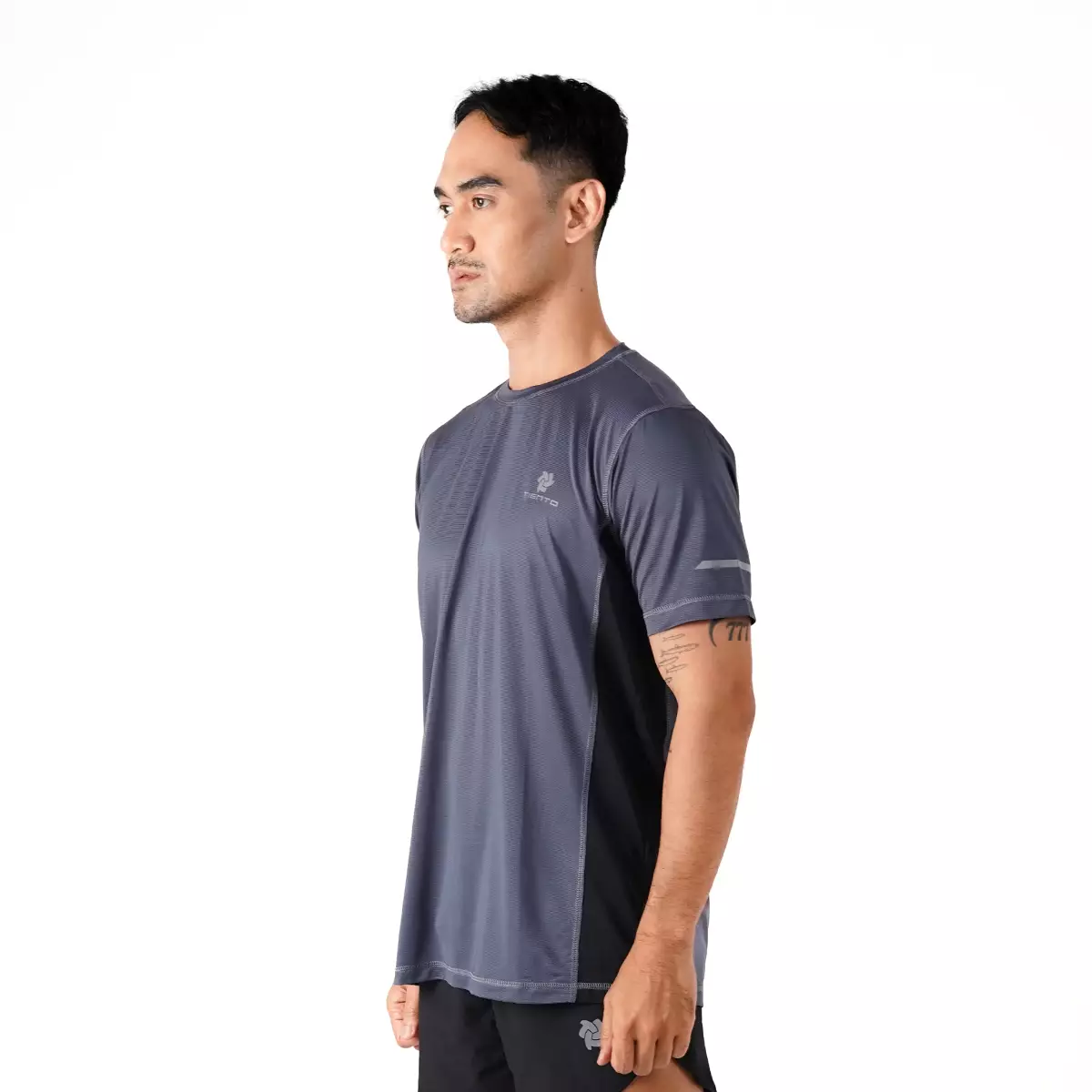 Tiento Kaos Olahraga Lari Baju Running Gym Dry Fit X-Lite Neo Pria