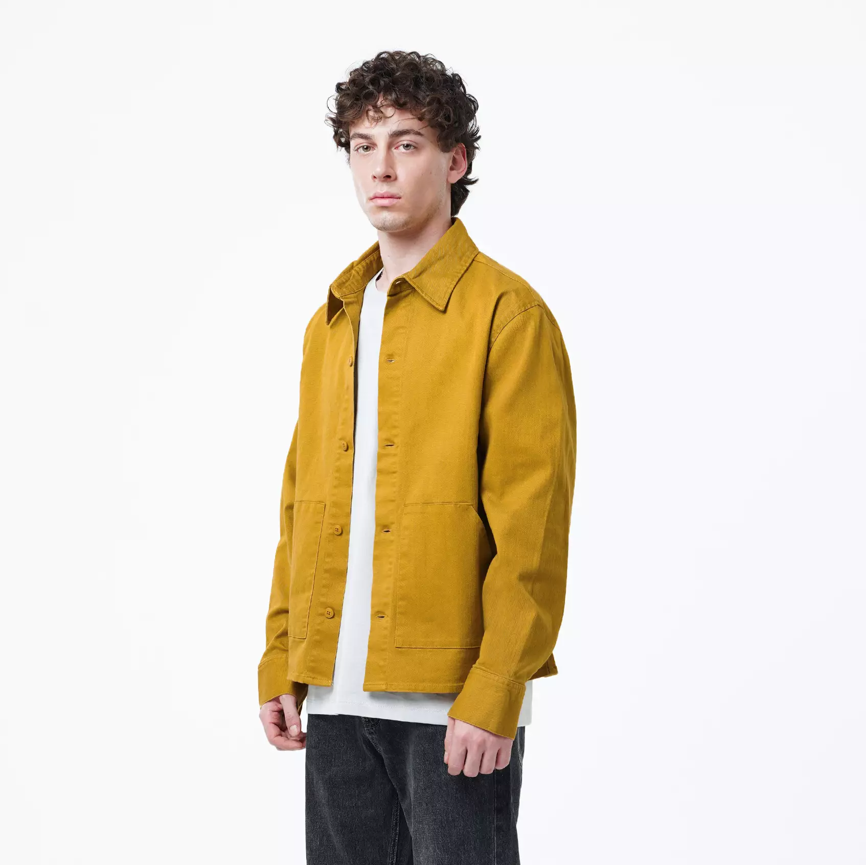 CELCIUS Collar Jacket LIN001642C Mustard
