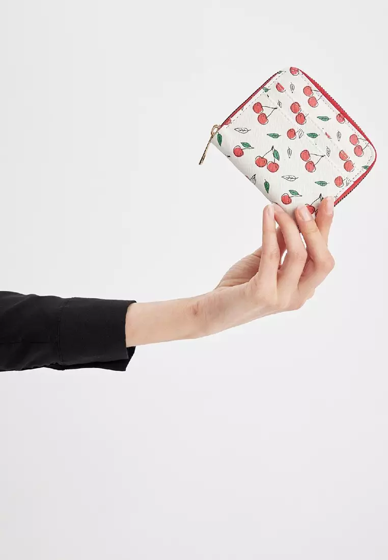 Printed Zip Around Wallet