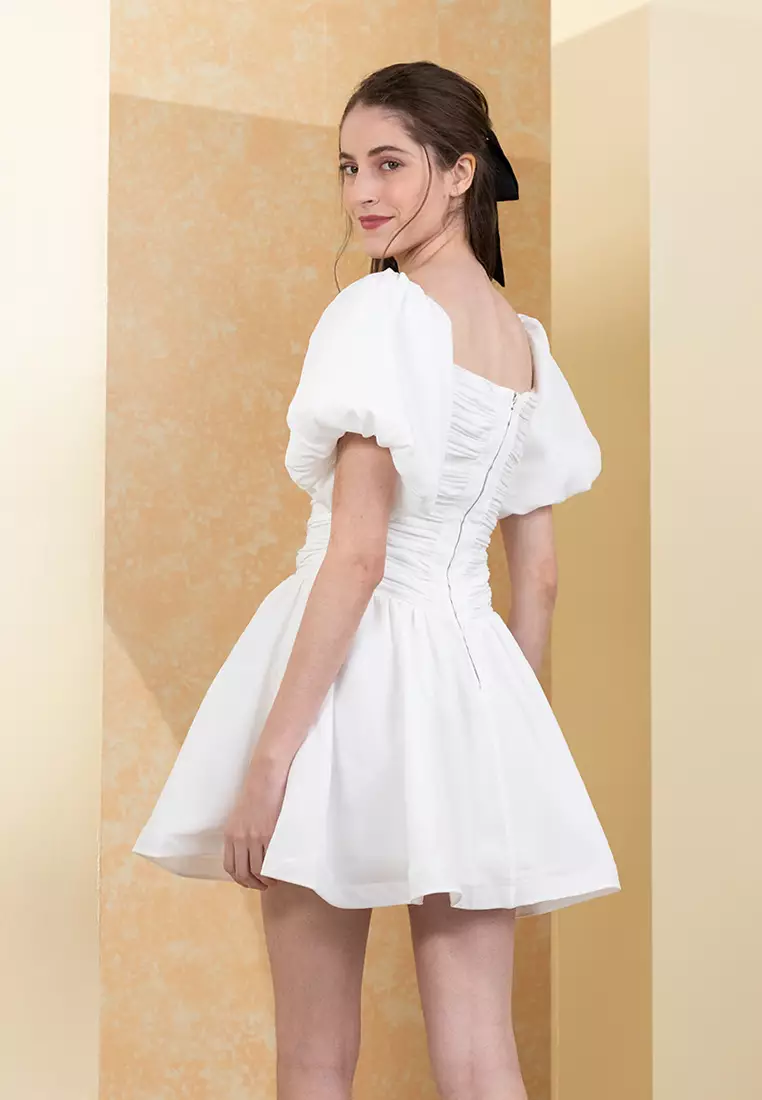Zalora store white dress