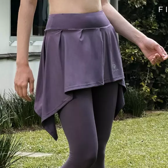 Fitwear - Rok + Legging Olahraga Dryfit Wanita NAYLA - AMETYST BACK POCKET