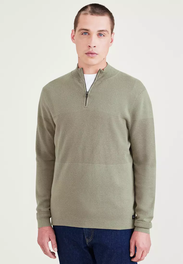 Dockers quarter best sale zip sweater