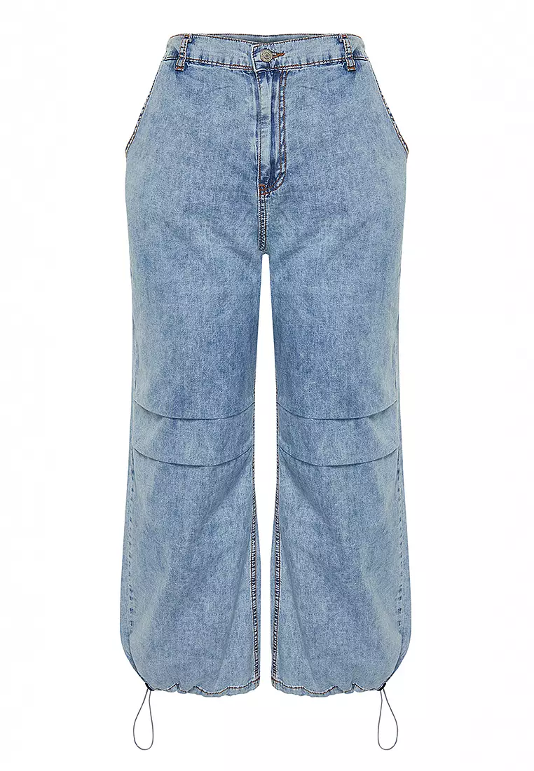 Denim Jeans with Stopper Detail