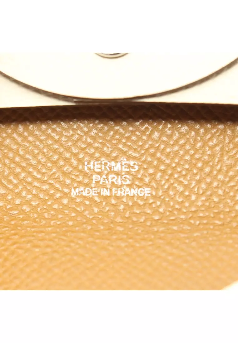 Hermes Bastia Mini Wallet Coin Purse Sesame Epsom