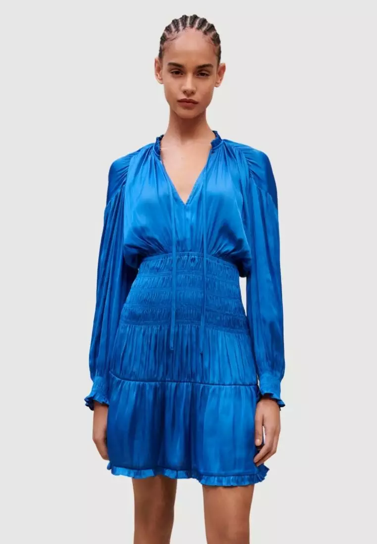 Blue cheap maje dress