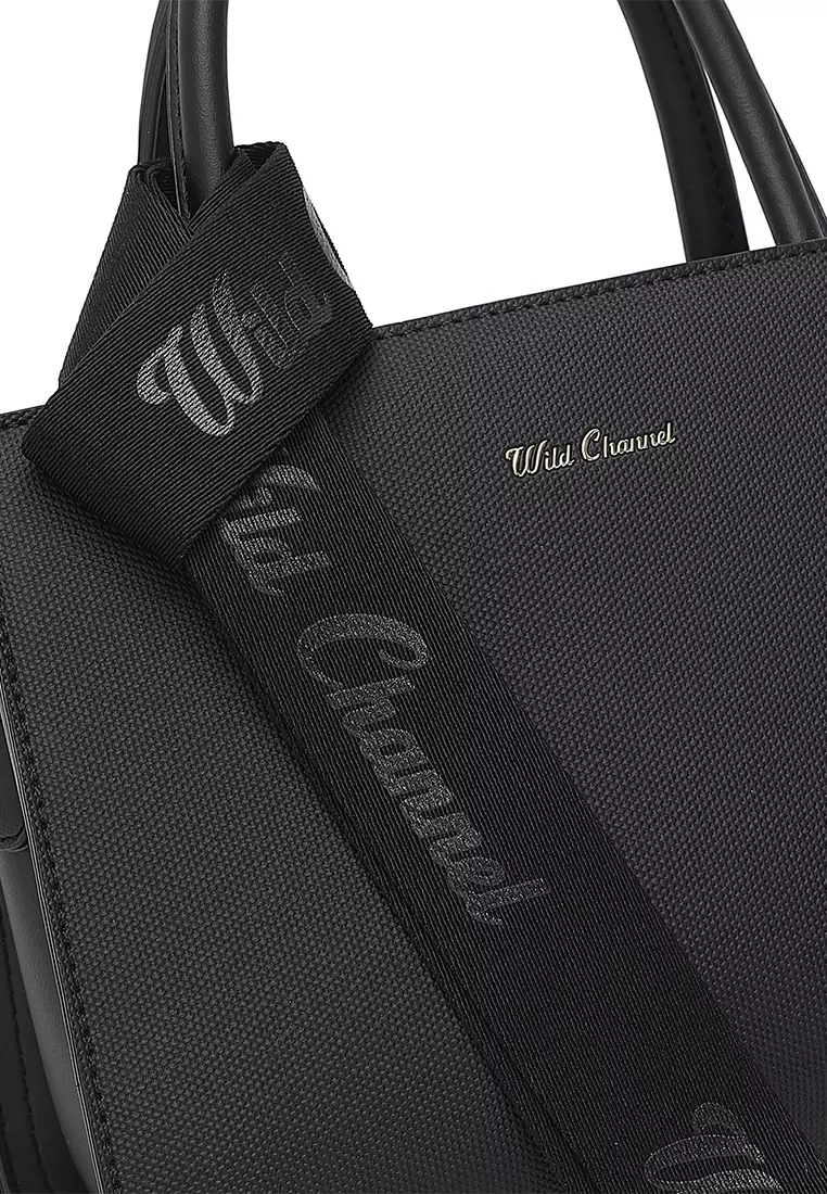 Women's Top Handle Bag / Sling Bag / Crossbody Bag / Shoulder Bag (Tas Tangan / Tas Selempang / Tas Bahu) - Hitam