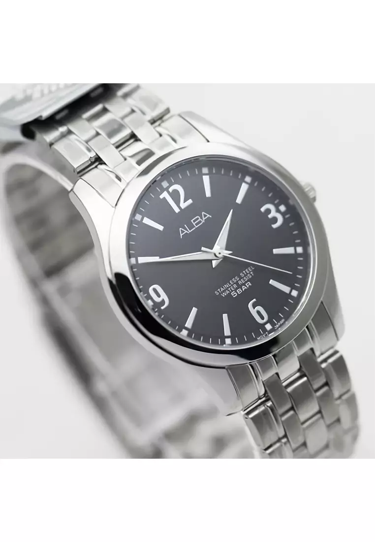 Alba - Jam Tangan Analog Pria - Silver - Stainless Steel Bracelet - ARSY23X1