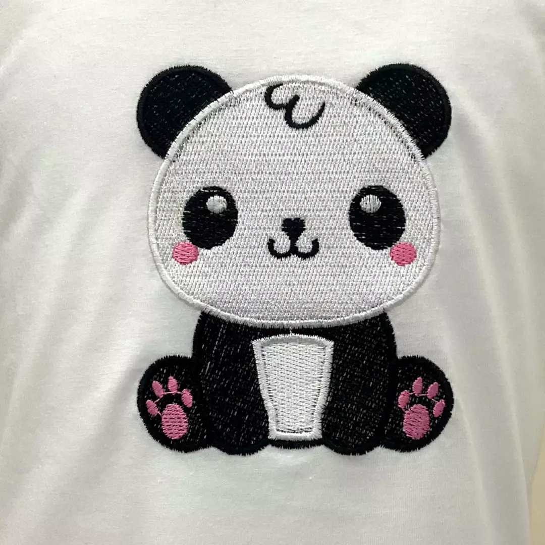Kibi Kaos Anak Perempuan Bordir Panda 10610822