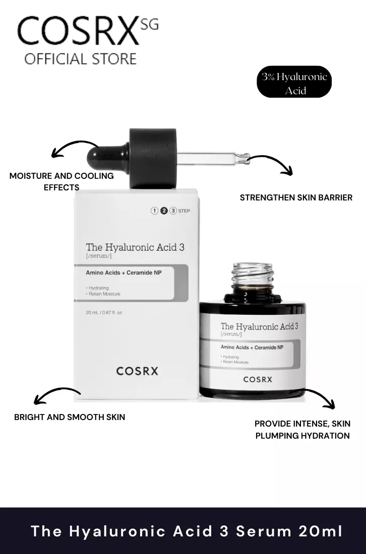 Cosrx Advanced RX-Hydrating(Vitamin C 23% Serum + Hyaluronic Acid 3 Serum 20ml +6 Peptide Serum 150ml)