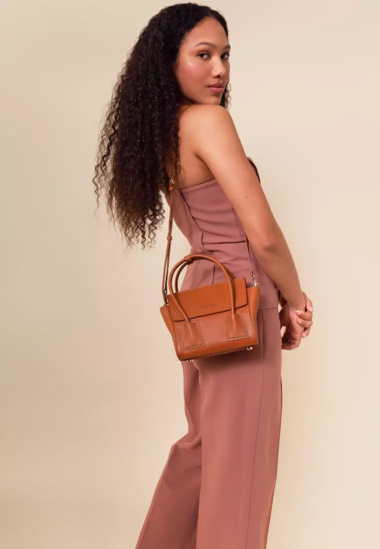 UNNI Mini Top Handle Bag - Caramel