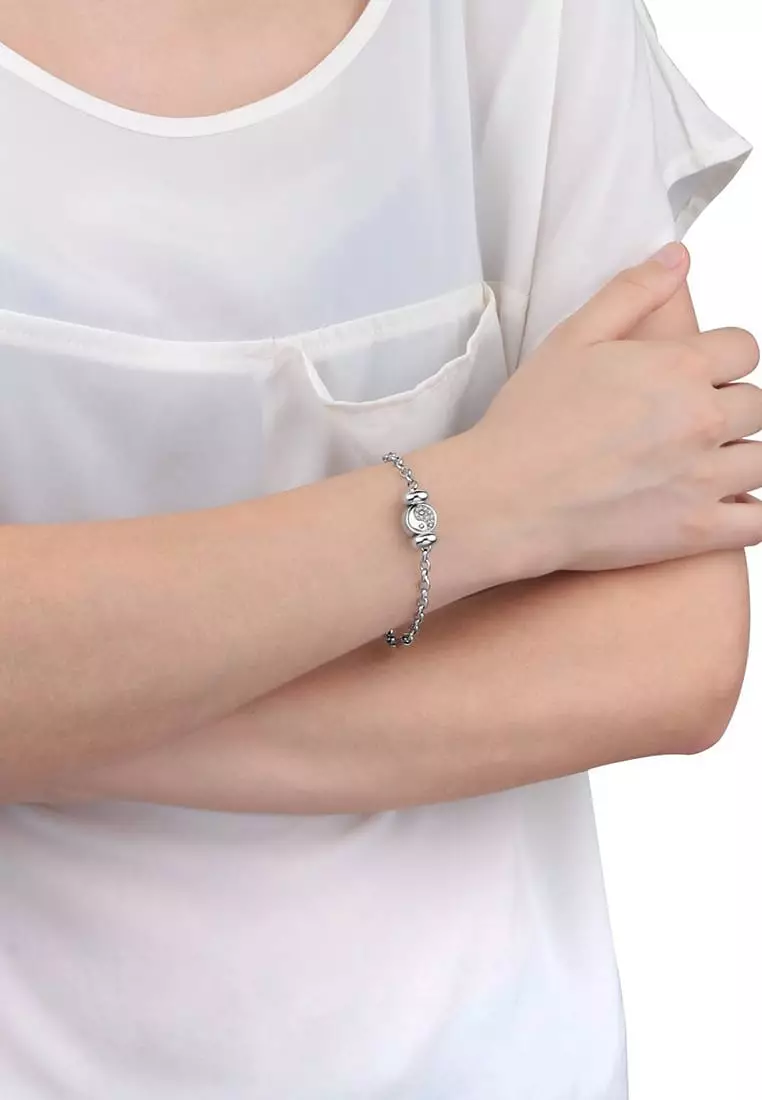 Drops Bracelet SCZ997 Steel Stone