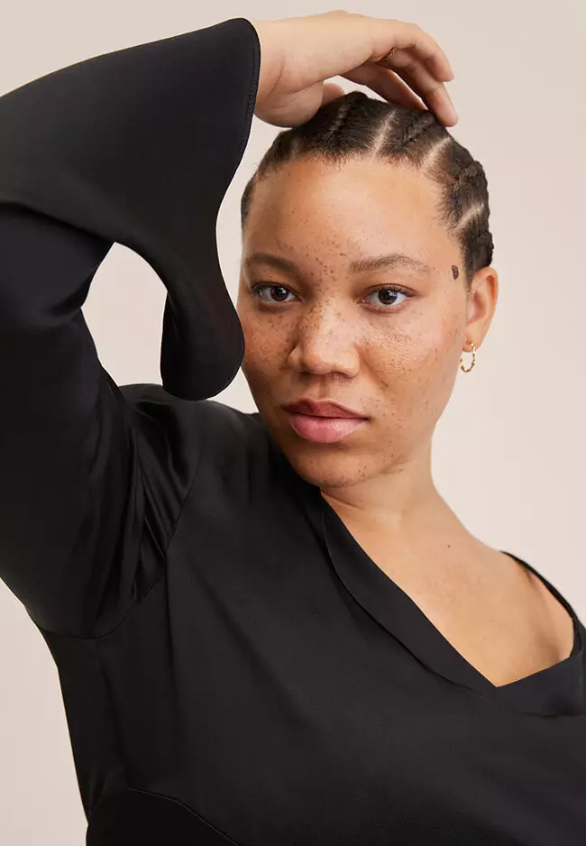 Asymmetric Neckline Dress