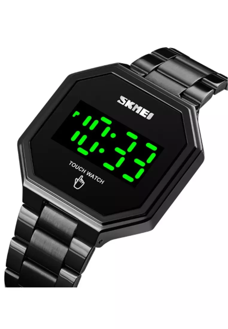 Jam Tangan Digital Pria Waterproof Many Function Strap Tali Material Stainless Steel BY57 ORIGINAL