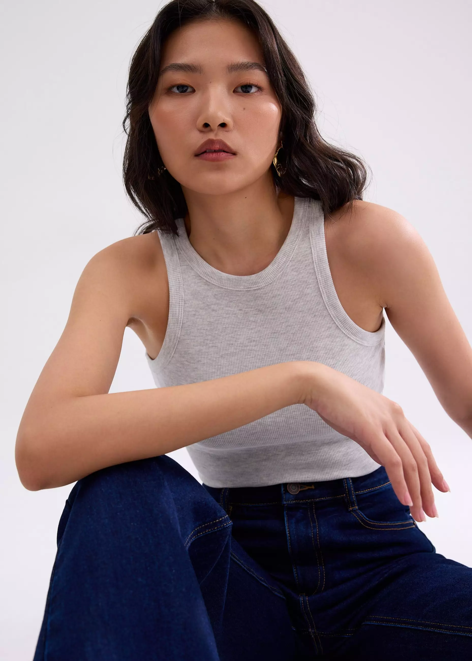 Atasan Wanita - BraFree by LB Malaya Jersey Racerback Tank Top