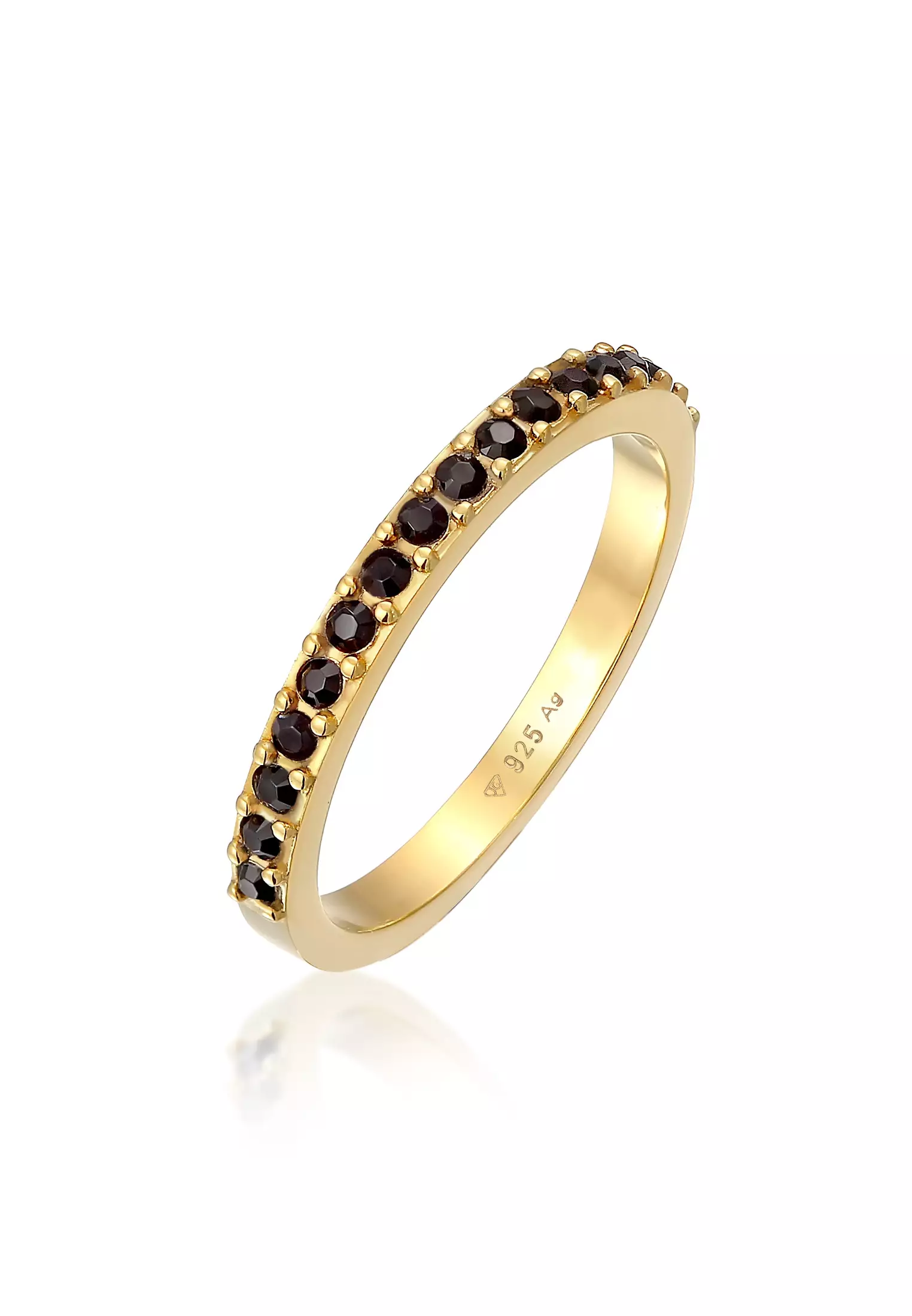 Buy ELLI Malaysia | Ring Online GERMANY Gold Crystals Plated Memoire Band ZALORA