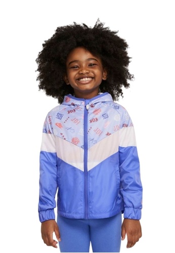 Nike blue Nike Girl's Icon Clash Windrunner Full-Zip Jacket (4 - 7 Years) - Sapphire 83A12KA944BD3DGS_1