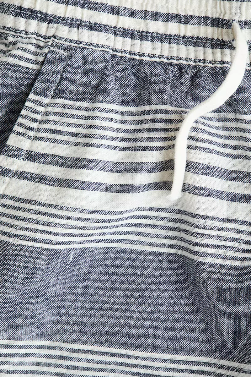 Linen-blend shorts