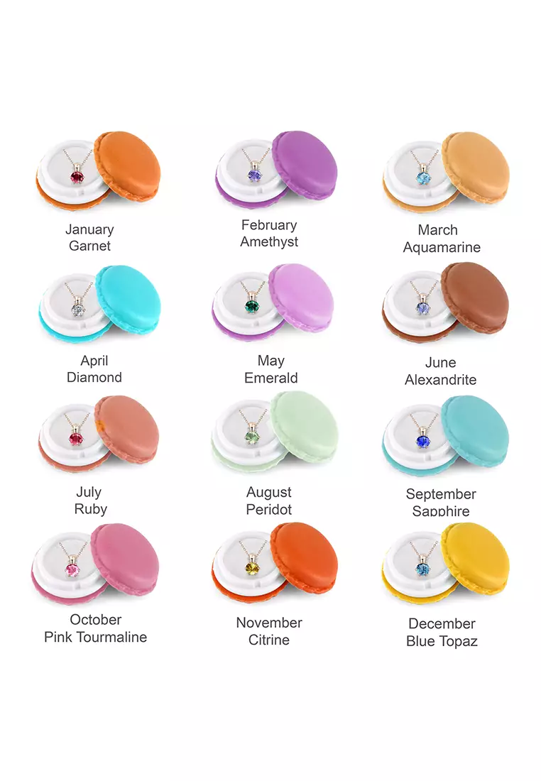 Birth Stone Pendant May Emerald RG - Kalung Crystal by Her Jewellery