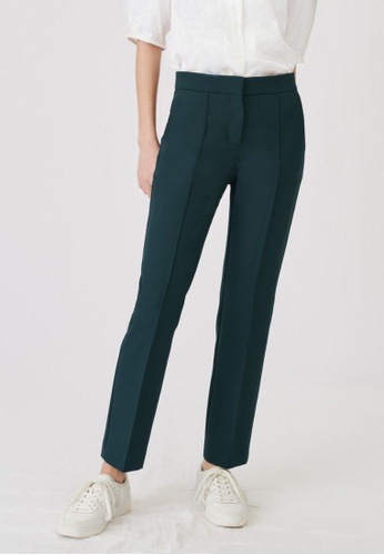 Maje green Straight-Cut Suit Trousers 247BEAA0EE0043GS_1
