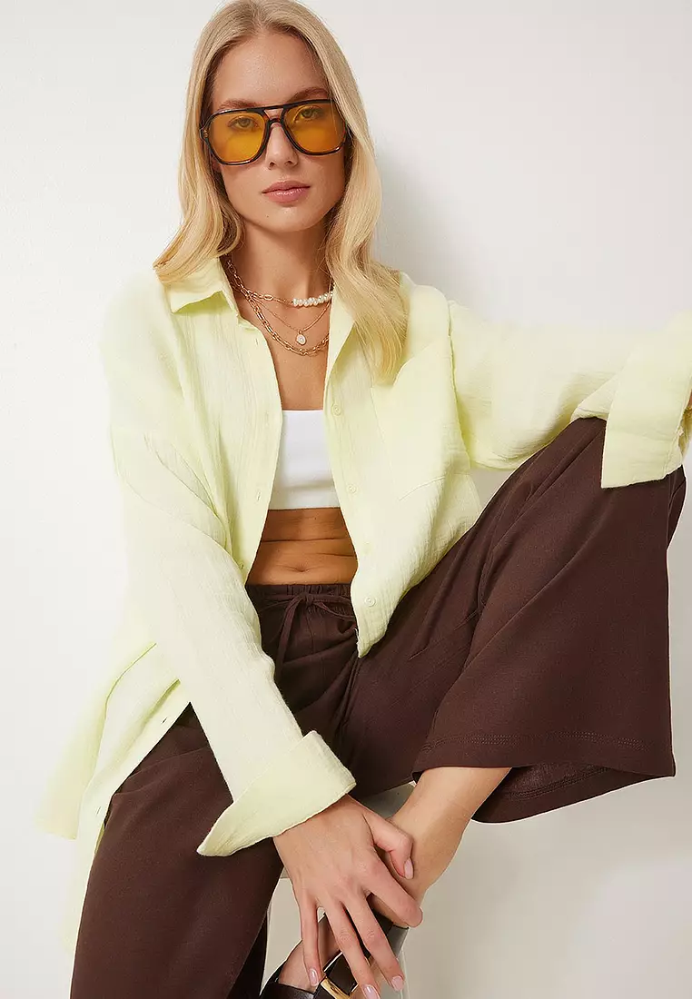 Oversize Basic Muslin Shirt