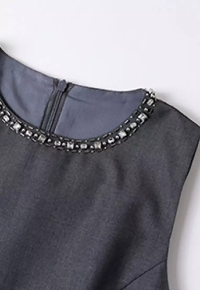 Fashionable new jewel decorated vest dress K061710