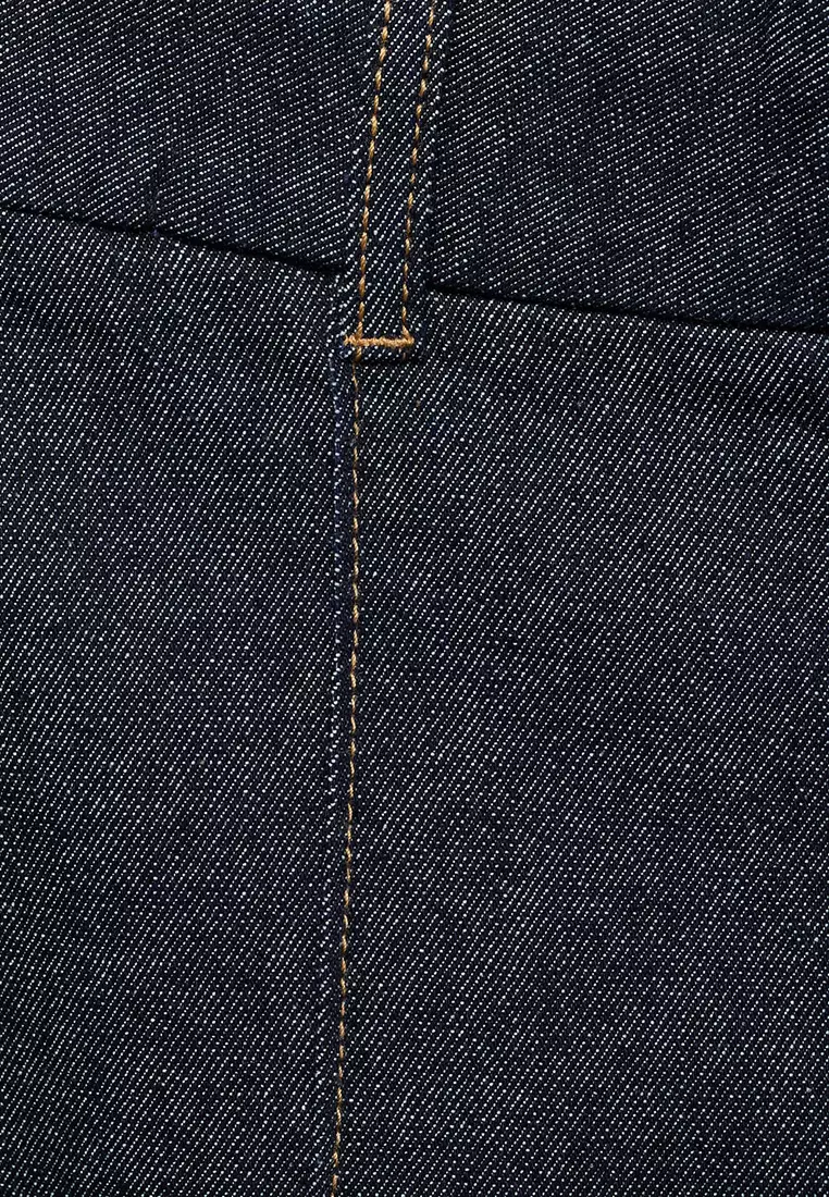 High-Waisted Culotte Jeans With Stitching