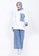 ZAHRA SIGNATURE white Sweatshirt Oversize Comb Stripe FA16AAAB7B364FGS_4