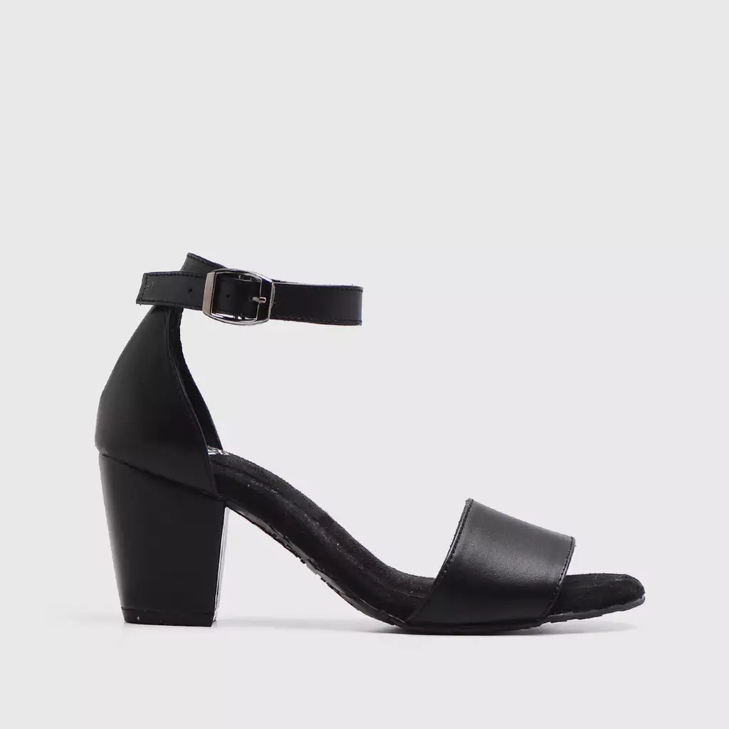 Lucia Heels Genuine Leather Black