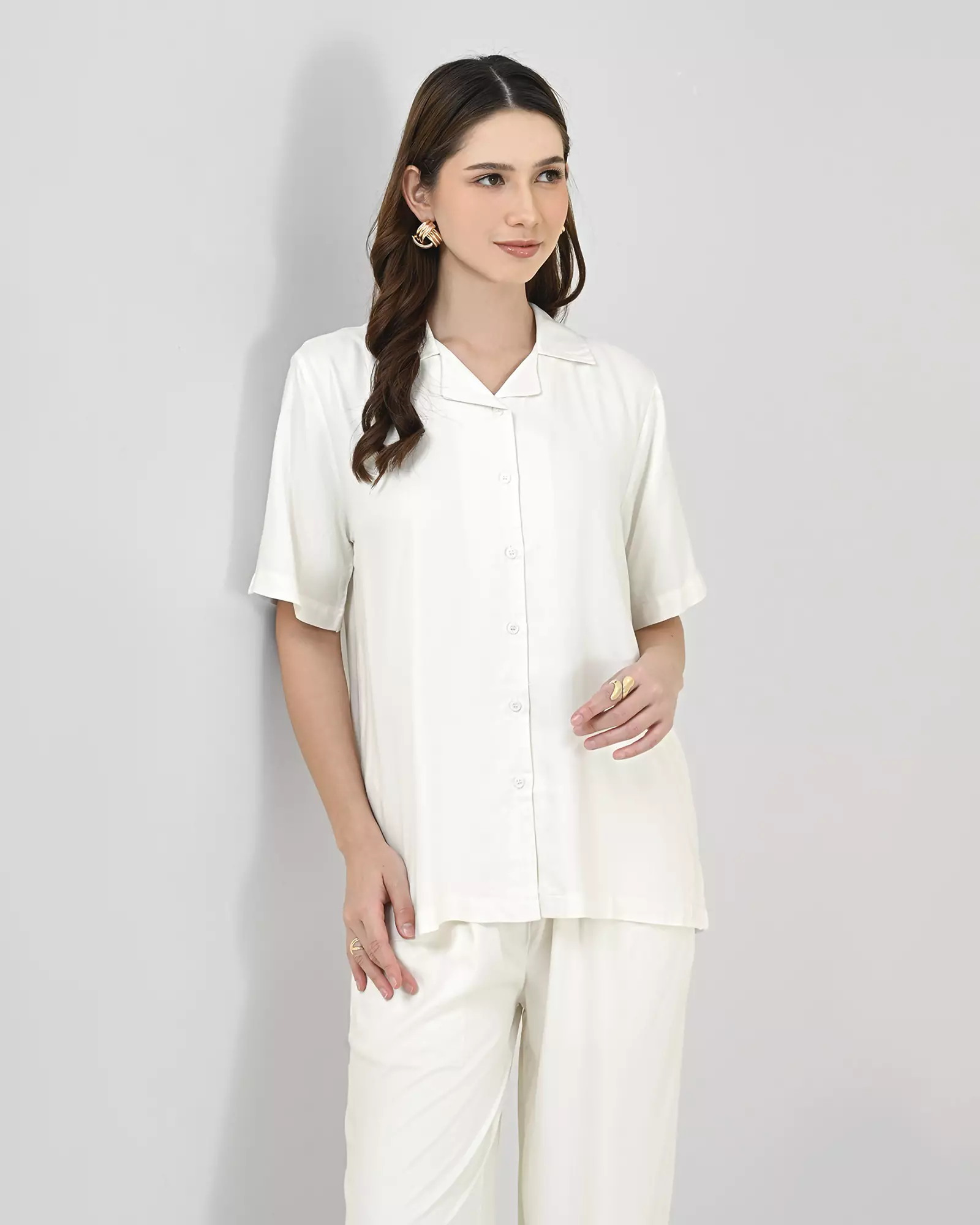 Geulis.id ONIKA PAJAMAS - Brokenwhite
