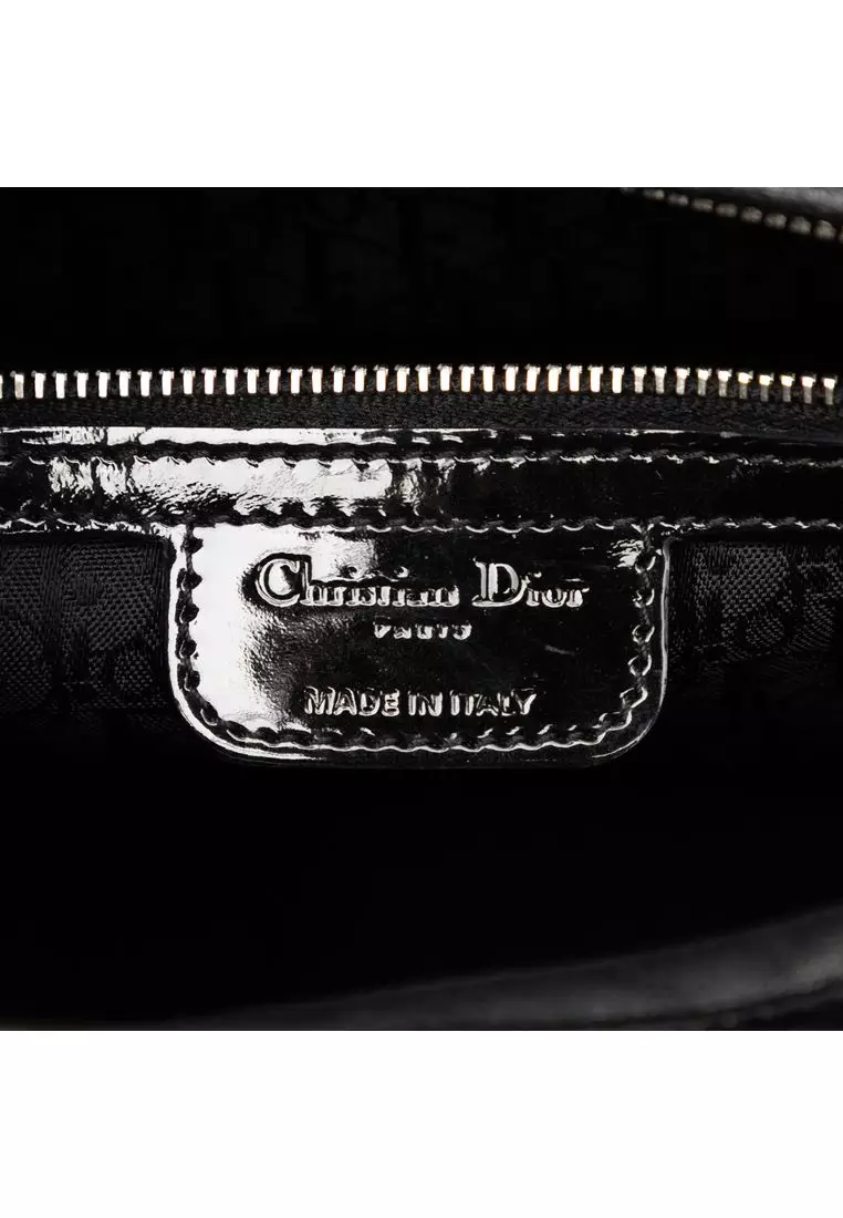 Pre-Loved Dior Large Patent Cannage Lady Dior