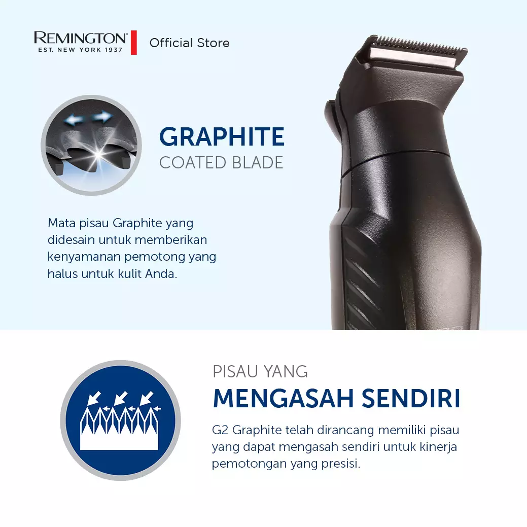 Remington Alat Cukur Multifungsi Groomer Graphite Series PG2000