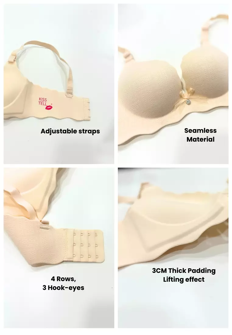 Premium Liberty Seamless Push Up Bra in Nude