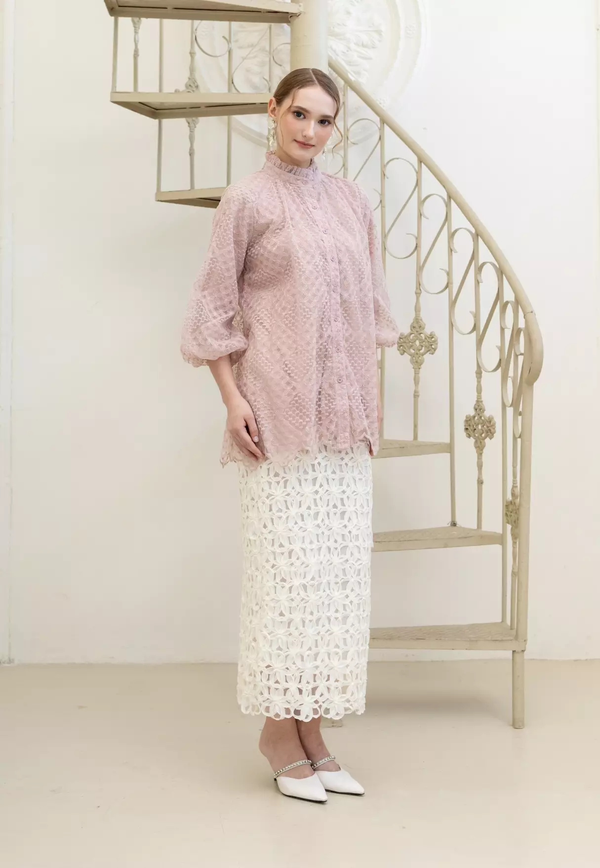 Marielle Blouse - Blush