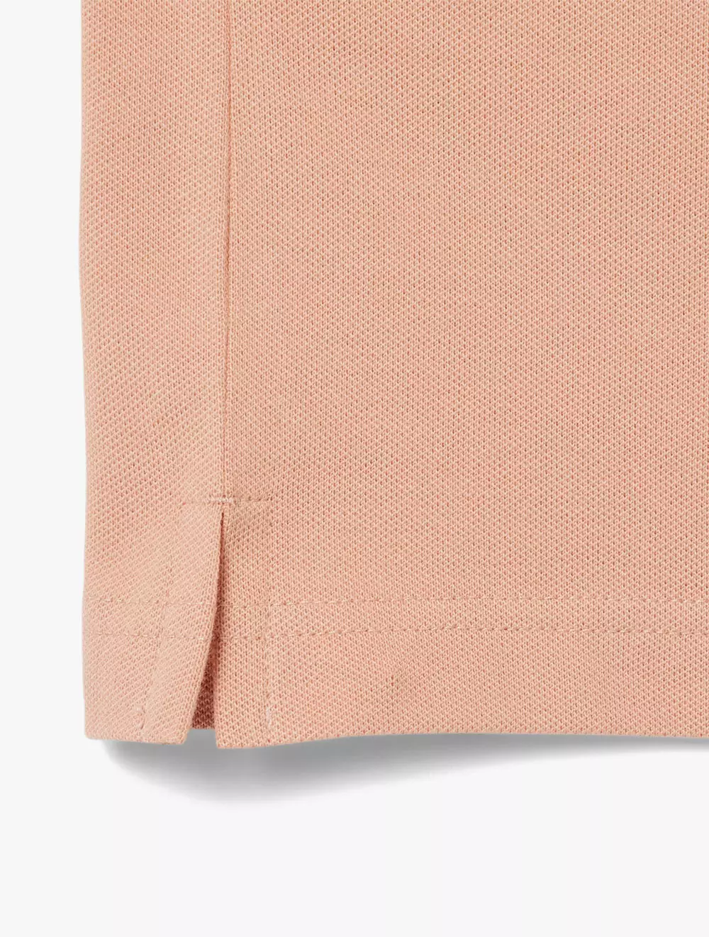 Slim Fit Stretch Mini Piqué Polo Shirt - Beige