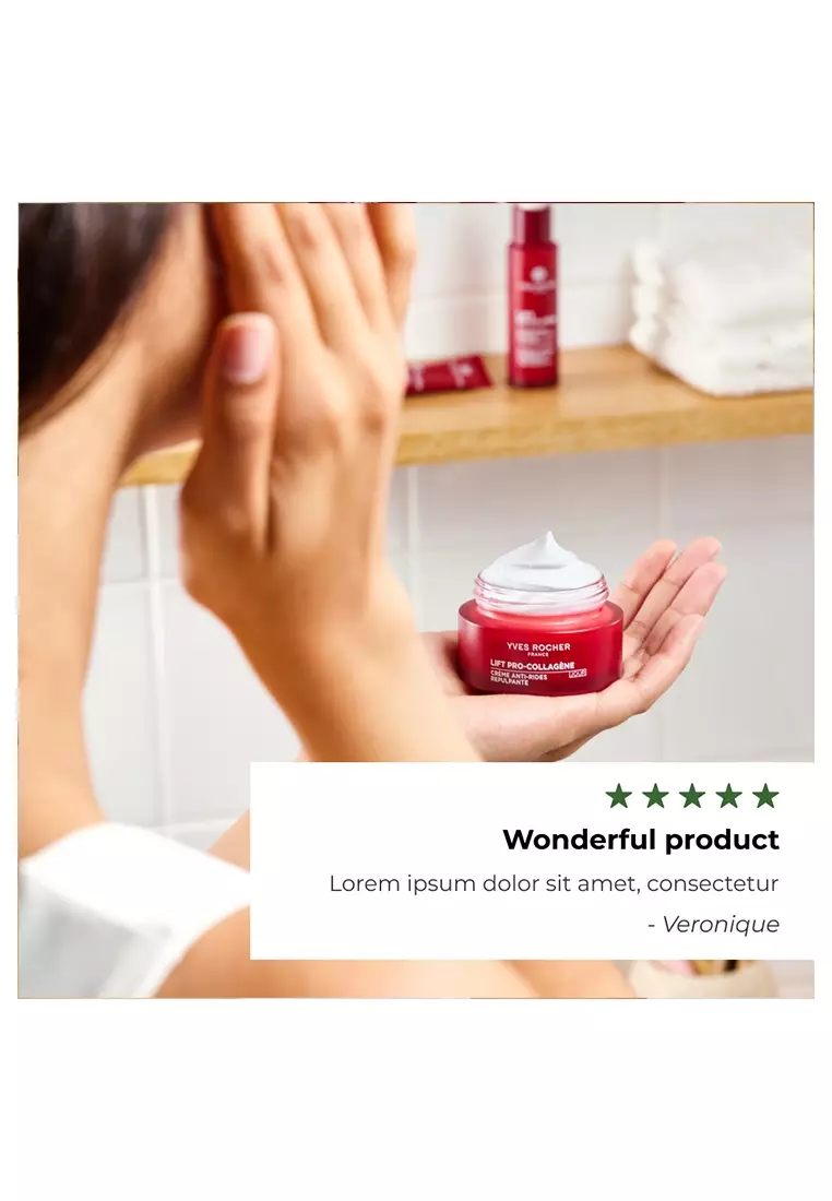 Anti Wrinkle Lifting Day Cream with Plant Collagen & Hyaluronic Acid-50ml All Skin Types