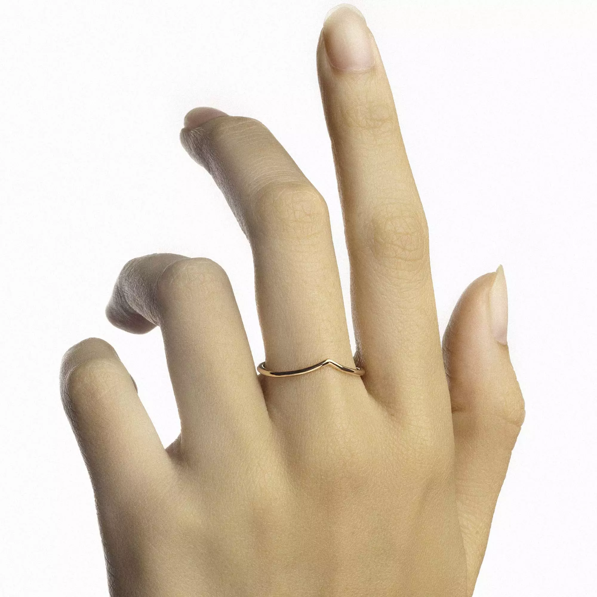 Cincin Emas 7k - Bonita Gold Ring - Fivera Collection - Juene Jewelry