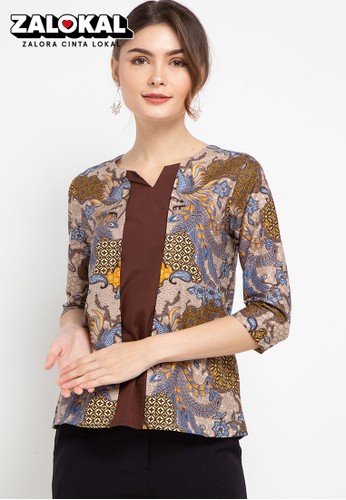 Jual Rianty Batik Blouse Rafila Original Zalora Indonesia