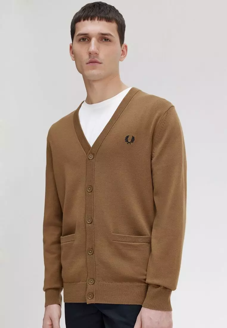 Buy Fred Perry Fred Perry K9551 Classic Cardigan (Warm Stone) 2023