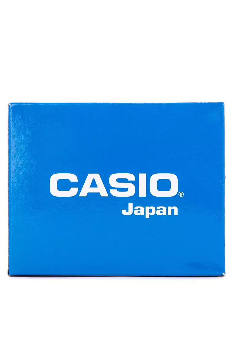 Casio Jam Tangan Pria - Black Silver - Silicon - AQ-180W-1BVDF