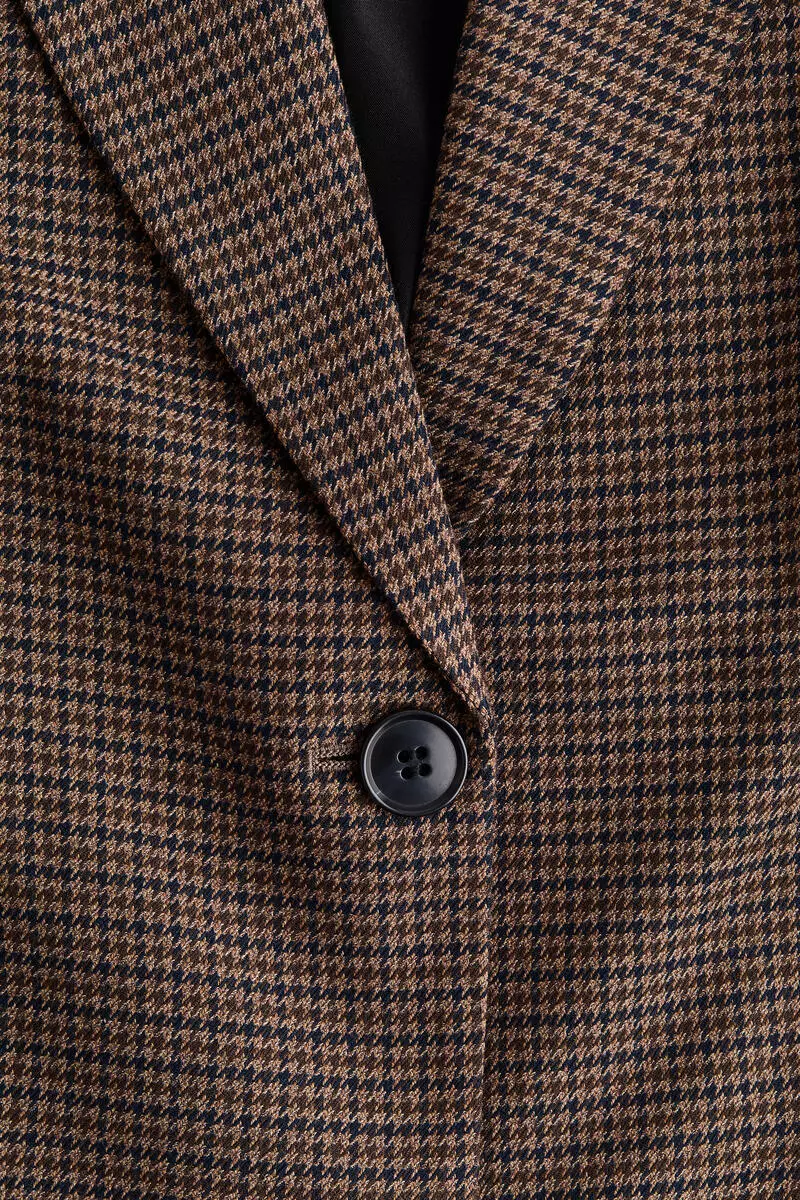 Gathered-sleeve blazer