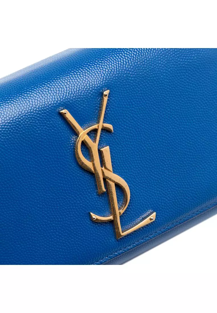 Pre-Loved Saint Laurent Small Grain De Poudre Monogram Kate Crossbody