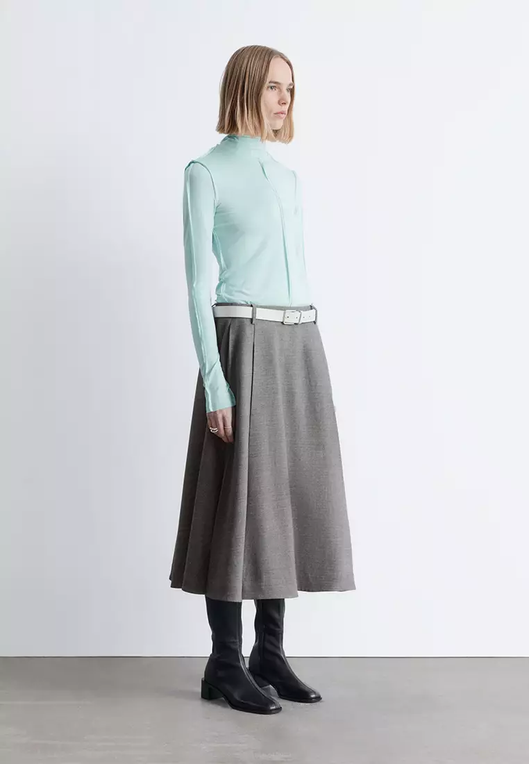 Long-Sleeve Turtleneck Top