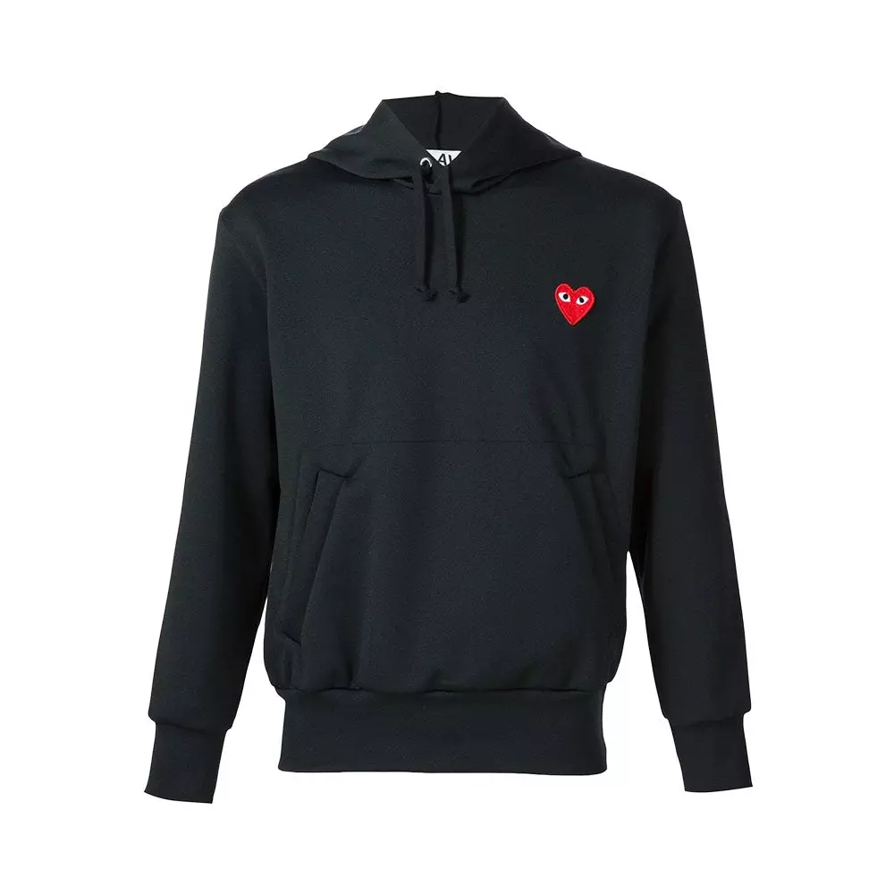 Mens Hoodies Comme Des Garcons Black Hoodie COMME DES GARCONS PLAY