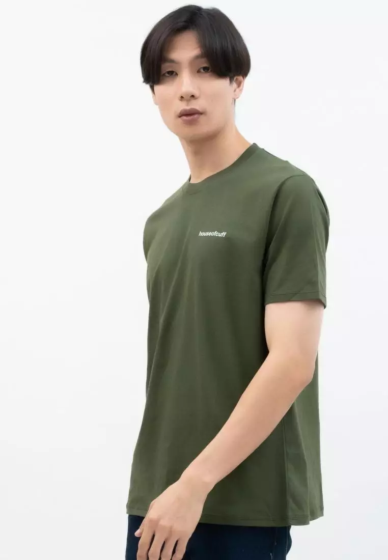 Kaos Polos Pria Premium Katun Combed Lengan Pendek Army