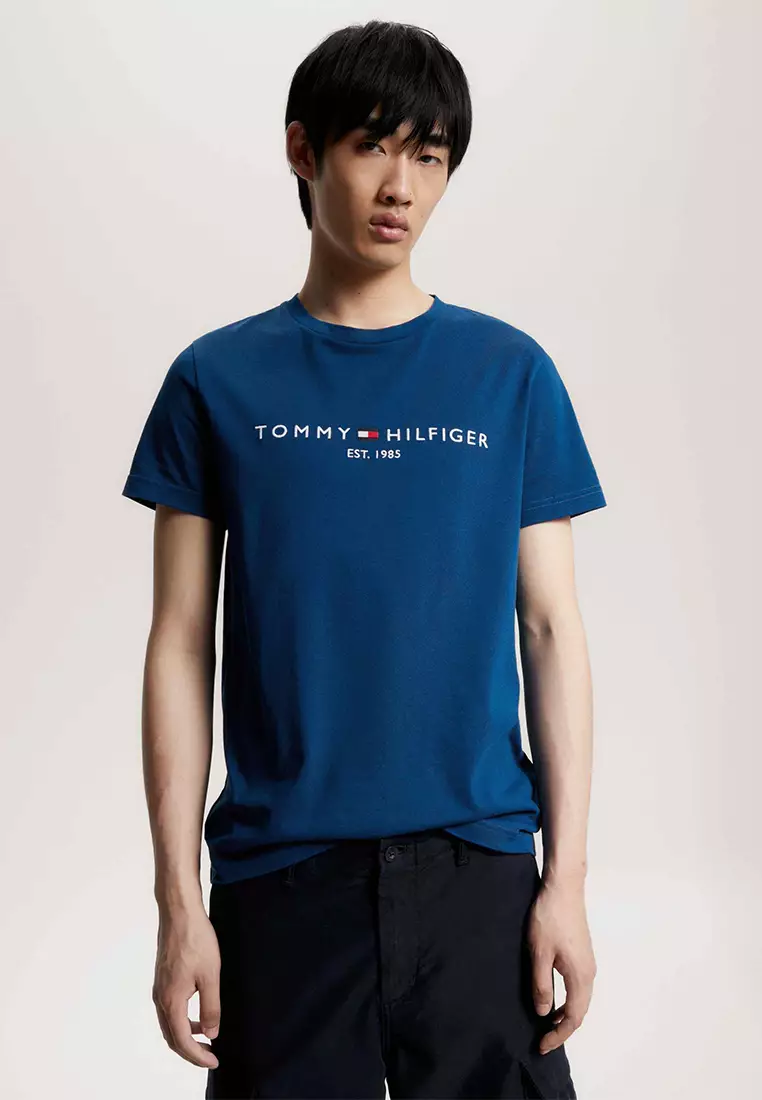 Buy Tommy Hilfiger Men's Slim Fit Logo Tee 2023 Online ZALORA Philippines