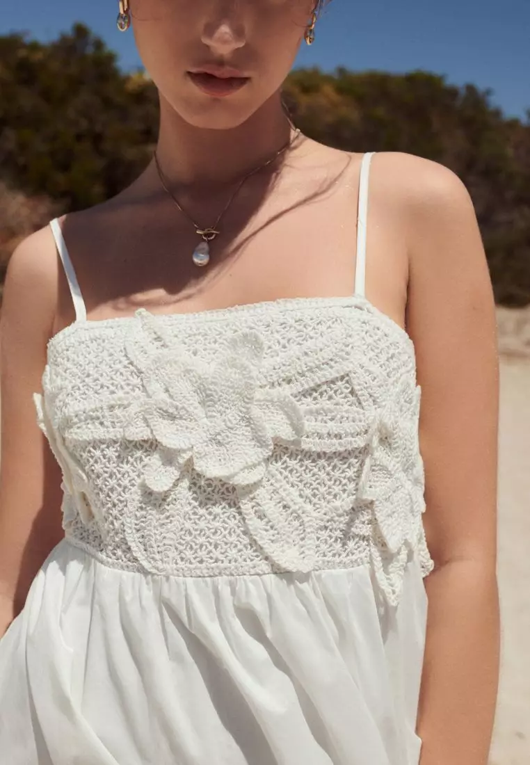Buy NEXT Crochet Mix Mini Summer Dress 2026 Online | ZALORA